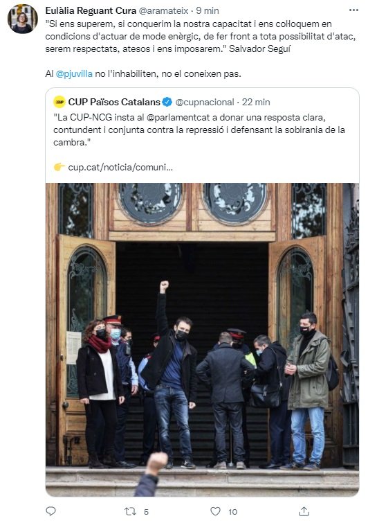 TUIT Reguant pau juvillà