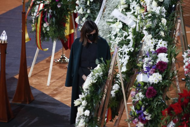 Alba Santana, en la capilla ardiente de Manolo Santana Europa Press