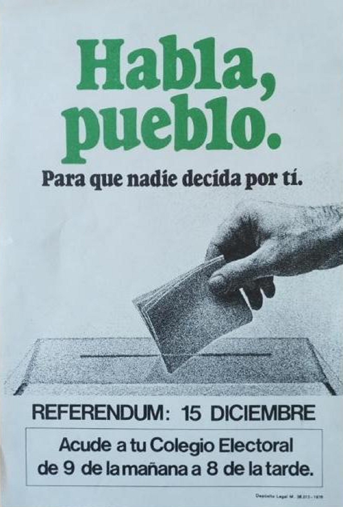 Es vota el referèndum per girar full al franquisme