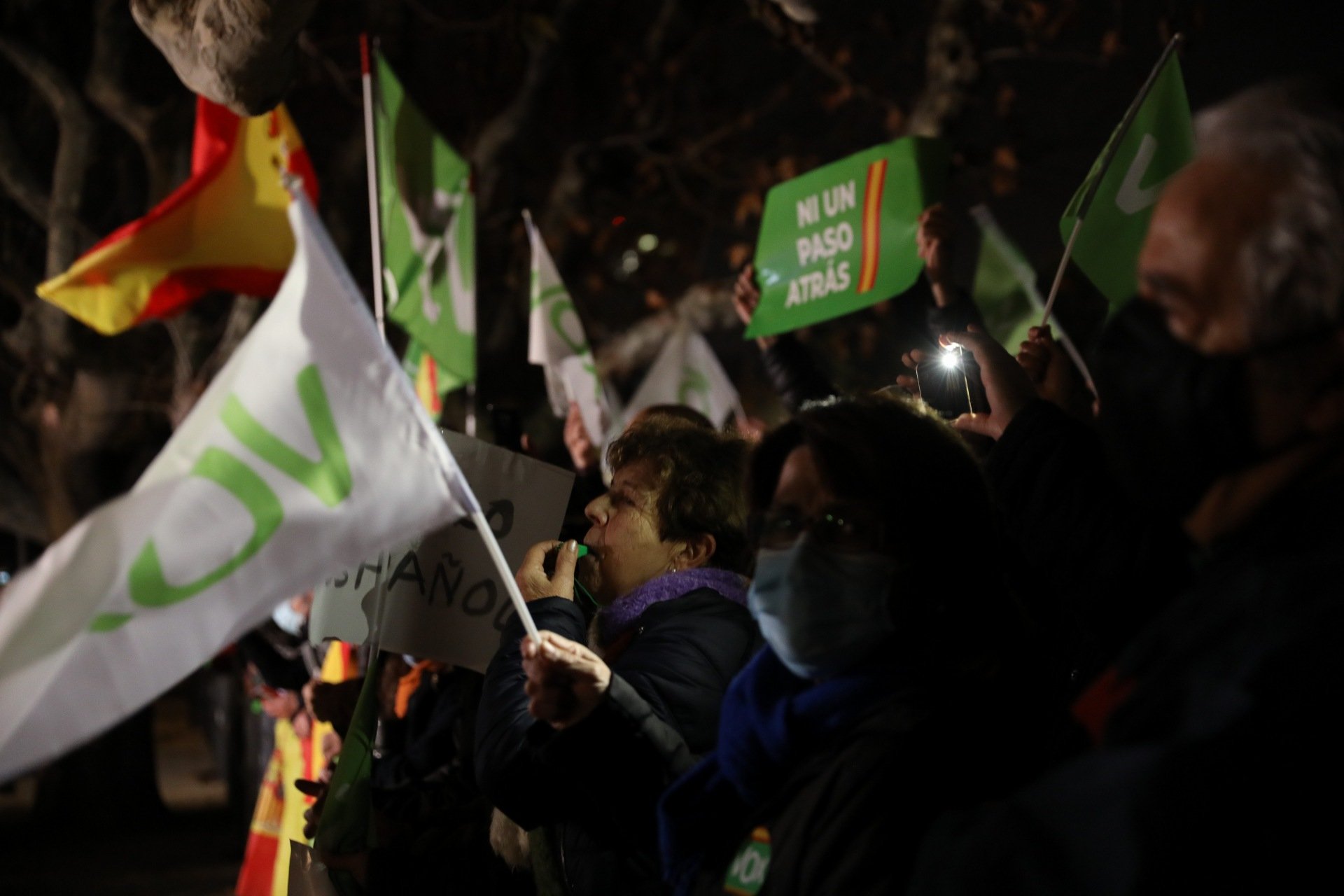 Manifestacion vox Parlament - Eva Parey