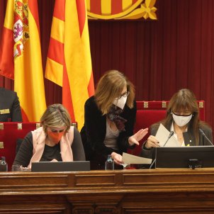 pleno parlament hemiciclo Laura Borràs Sergi Alcàzar