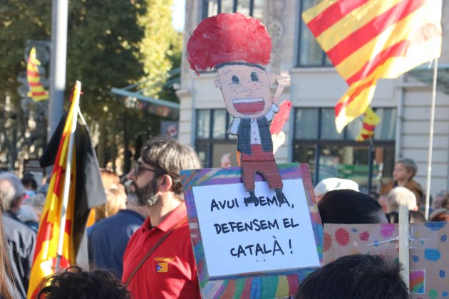 Manifestación miedo la escuela en catalán La Bressola ACN