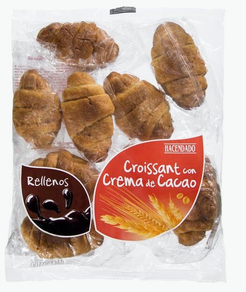 Croissants de crema de cacau d'Hacendado a la venda en Mercadona1