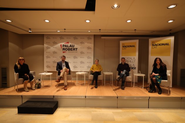 Acto pel català de ElNacional.cat palau robert Marata Lasalas, Jordi Cuixart - Sergi Alcàzar Acto pel català de ElNacional.cat palau robert Marata Lasalas, Jordi Cuixart - Sergi Alcàzar