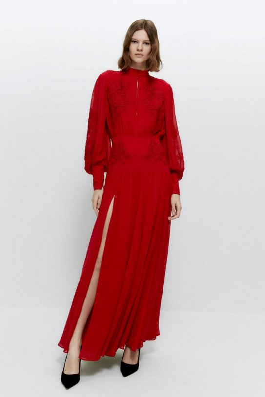 Vestido largo de Uterque