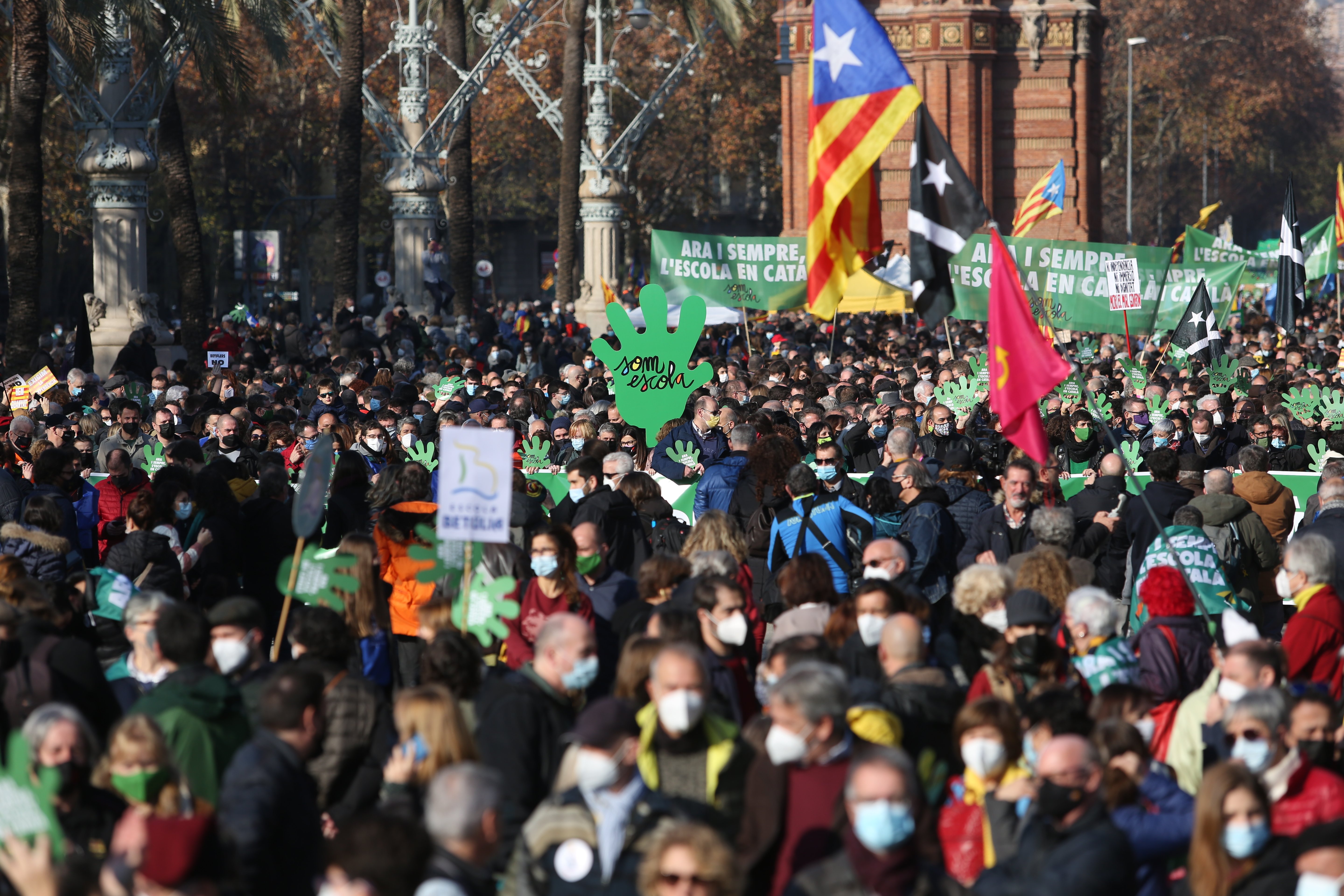 Fuerte eco internacional de la manifestación por el catalán