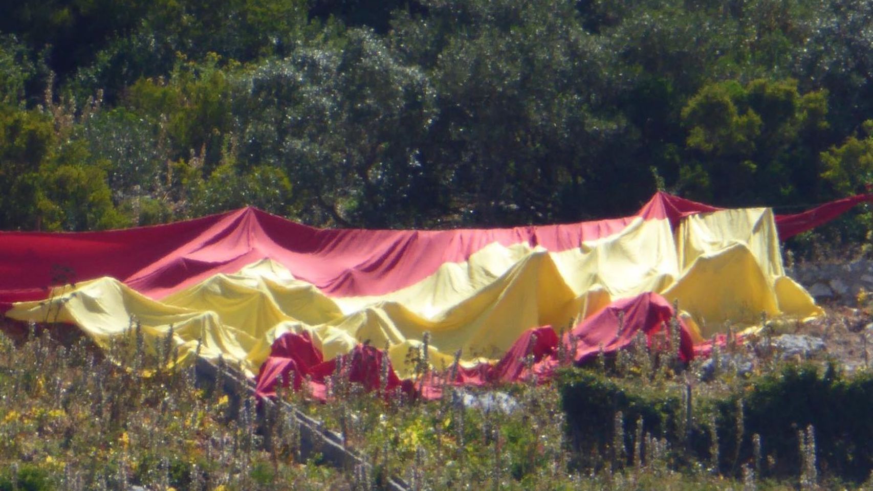 Detenido un dirigente de VOX por desplegar una bandera española gigante en Gibraltar