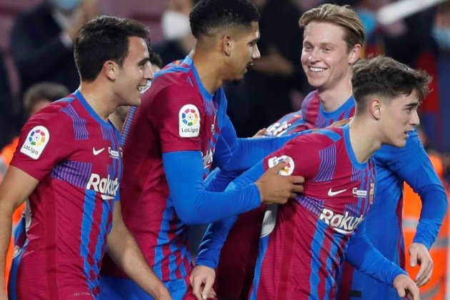 Barça Elche celebración gol EFE
