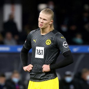 Erling Haaland enfadado Borussia Dortmund EFE