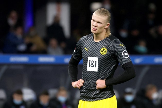 Erling Haaland enfadado Borussia Dortmund EFE