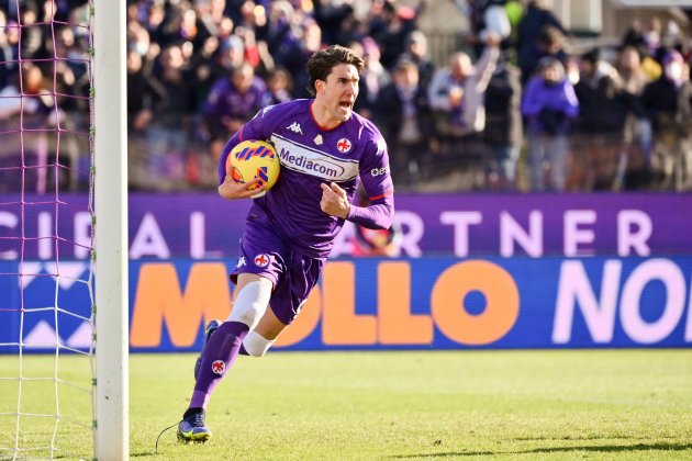 Dusan Vlahovic celebracion gol Fiorentina EuropaPress