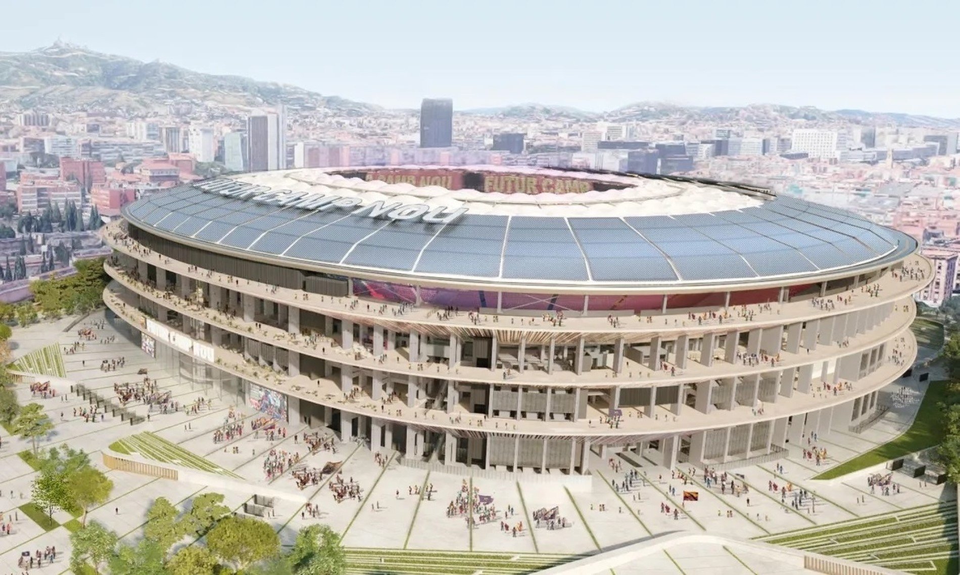 El espectacular avance de las obras del Camp Nou: el nuevo templo del Barça ya tiene esqueleto