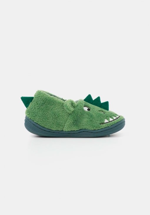 Zapatillas con forma de dinosaurio a la venta en Carrefour