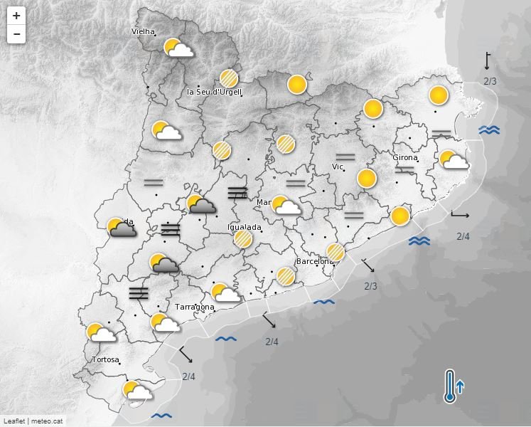 Predicción 21 diciembre Meteocat