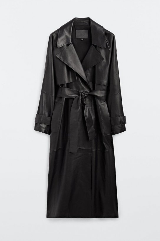 Chaqueta trench napa de Massimo Dutti