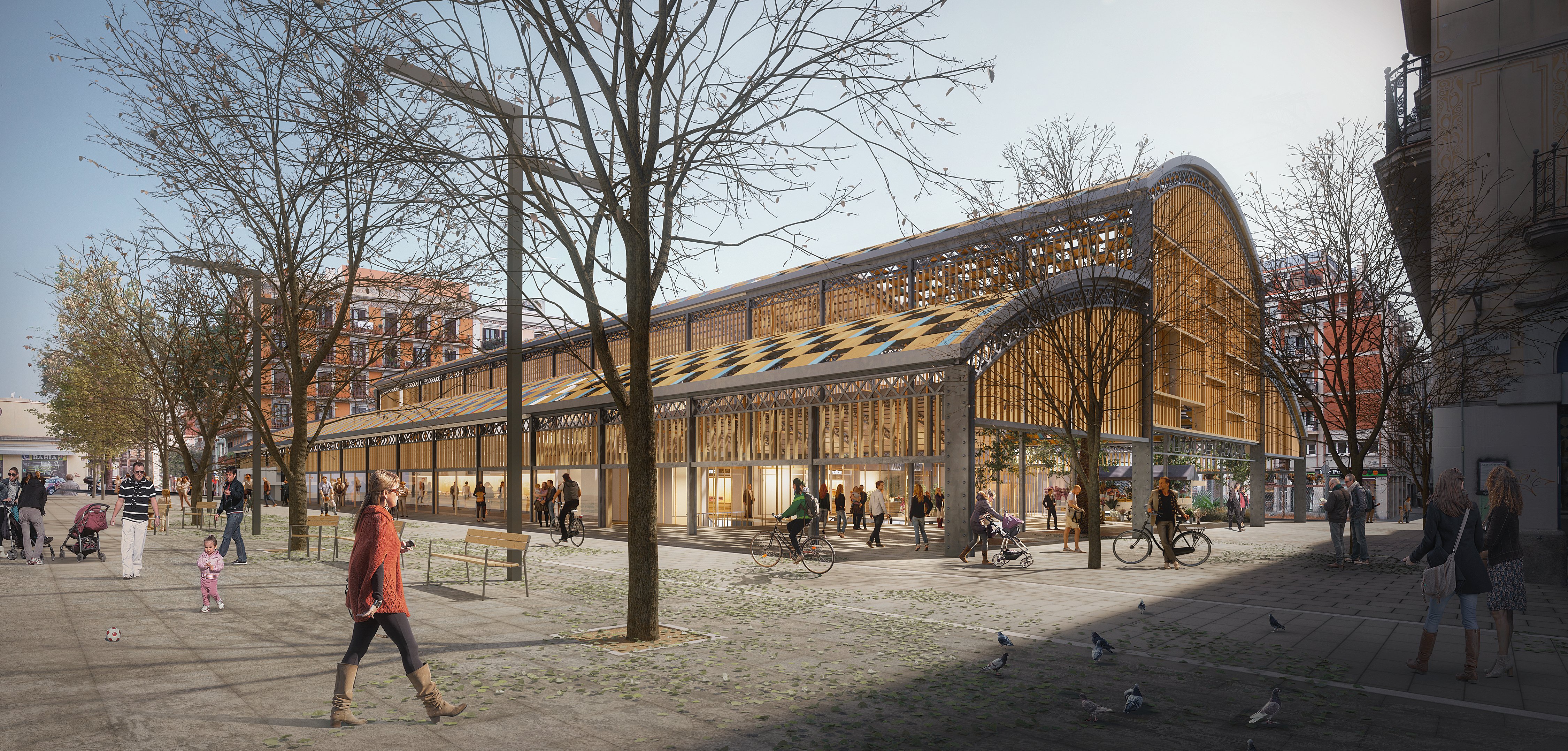 Així serà el futur mercat de l’Abaceria de Gràcia