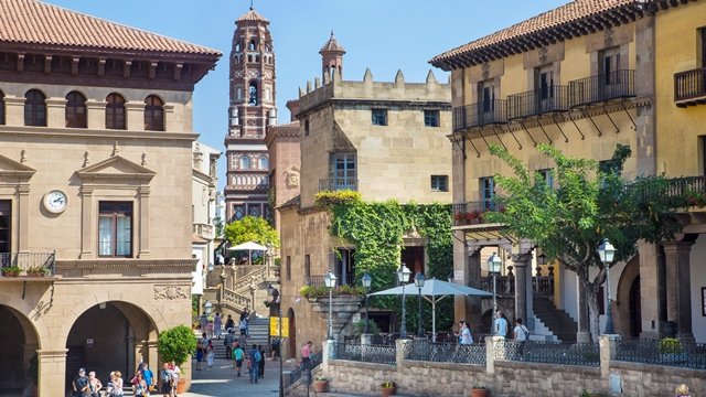 Poble Espanyol   Torre Utebo foto Poble Espanyol de Barcelona