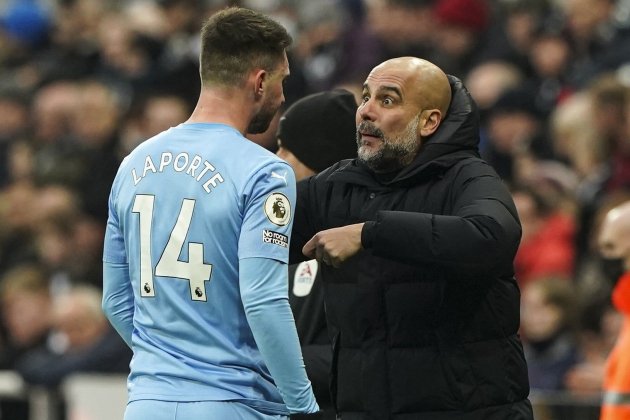 laporte pep guardiola manchester city europa press laporte pep guardiola manchester city europa press