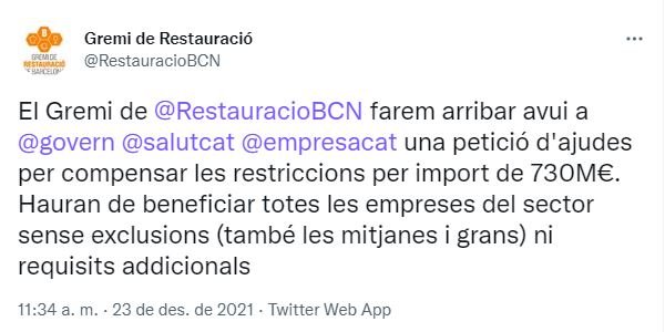 tuit restauracio ayudas gobierno
