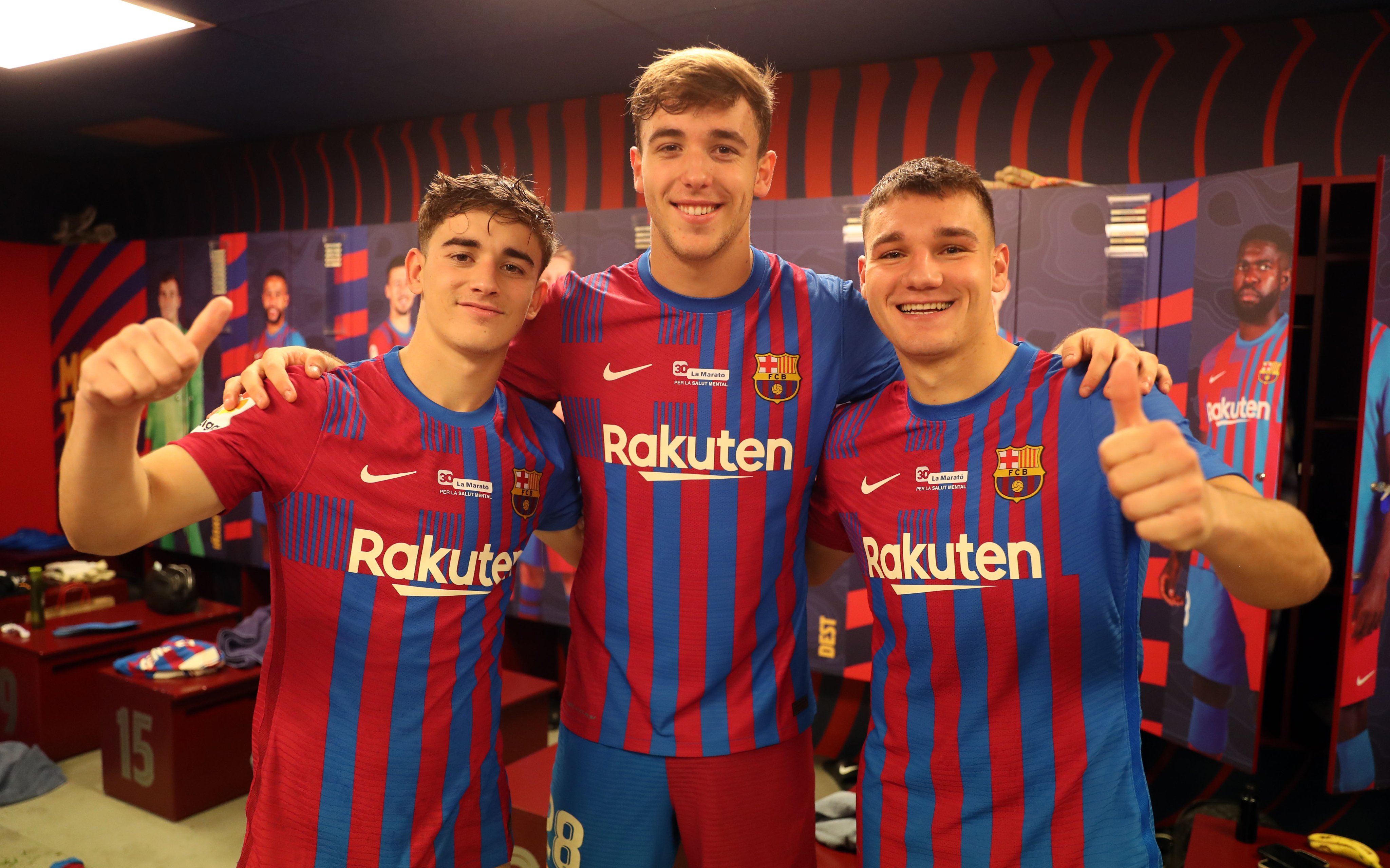 Jugadores jovenes del barcelona