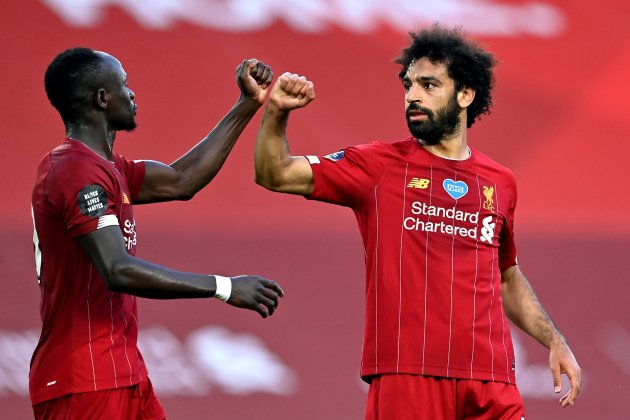 sadio mane mohammed salah liverpool europa press