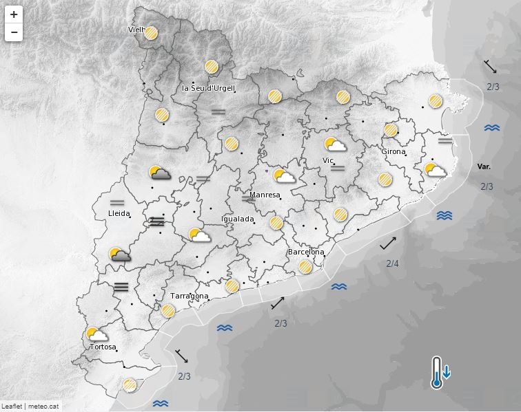 Predicción 25 diciembre Meteocat