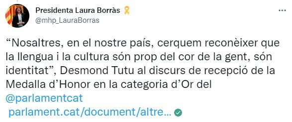 TUIT Laura Borràs V