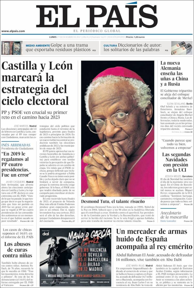 EL PAIS 27 diciembre EL PAIS 27 diciembre