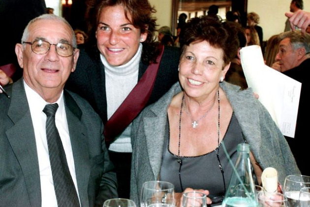 Arantxa Sánchez Vicario i els seus pares/ Agència