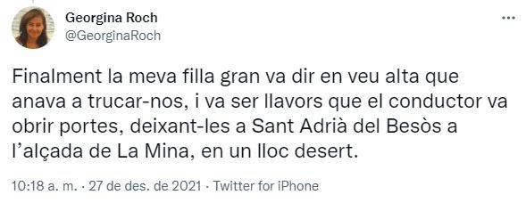 TUIT Georgina Roch sobre TMB II