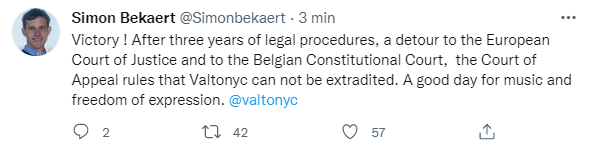 TUIT Valtonyc extradicio