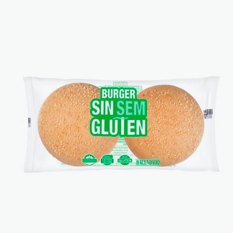 Pan de hamburguesa sin gluten de Hacendado