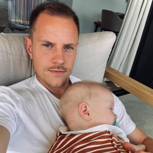 Ter Stegen y su hijo Ben Instagram
