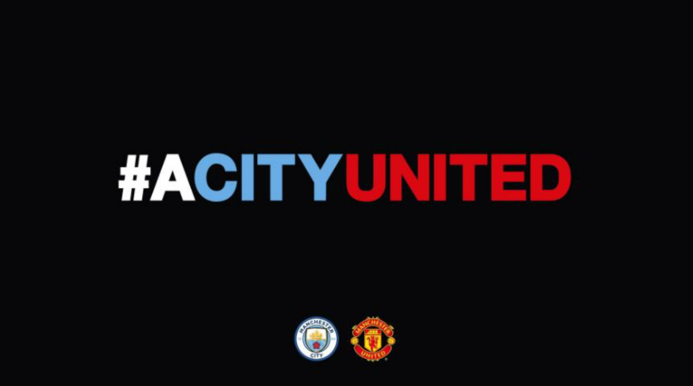 La emotiva dedicatoria del City al United después del atentado de Manchester