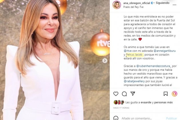Ana Obregón sobre Jacob Petrus