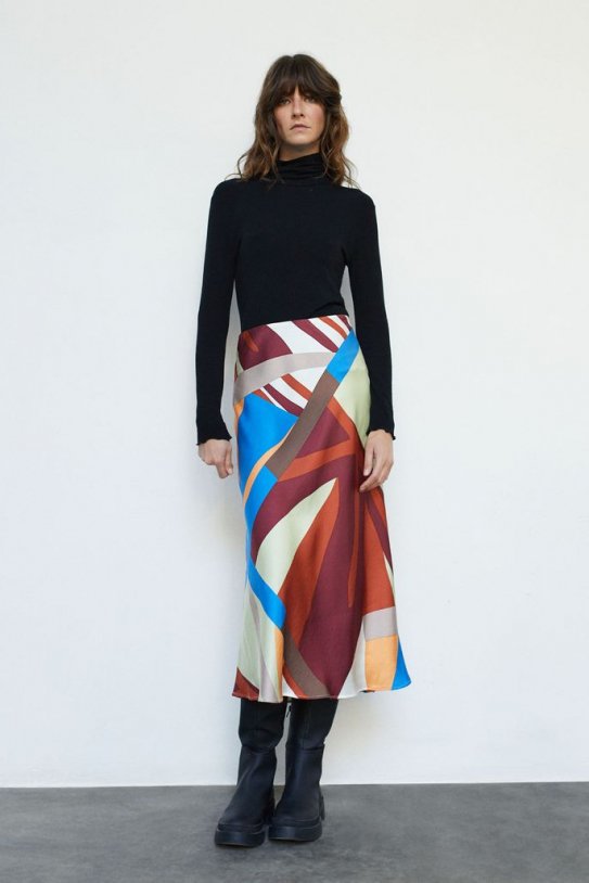 Faldilla|Falda midi de Parfois