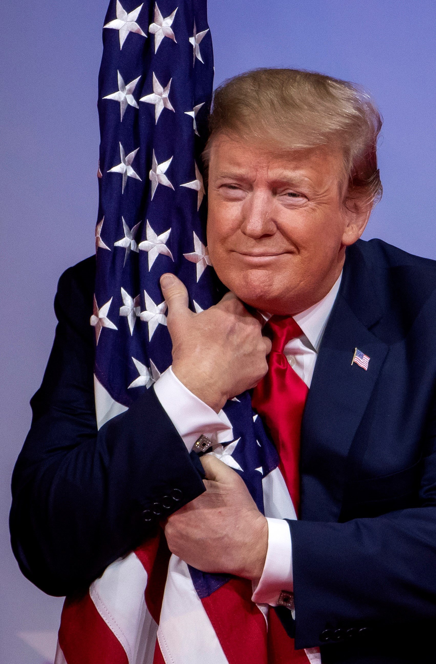 donald trump presidente eeuu estados unidos america bandera americana