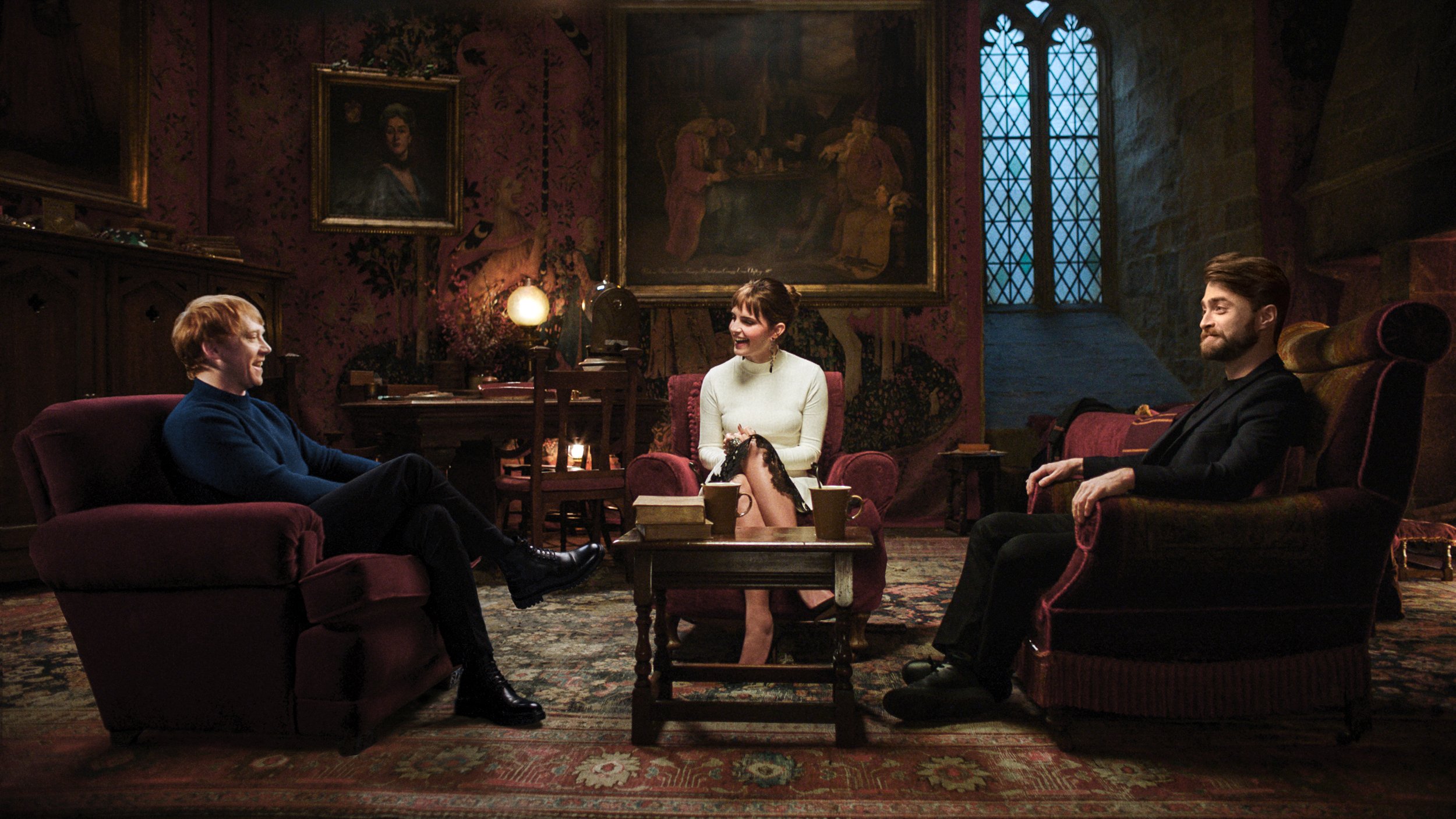 Rupert Grint, Emma Watson y Daniel Radliffe