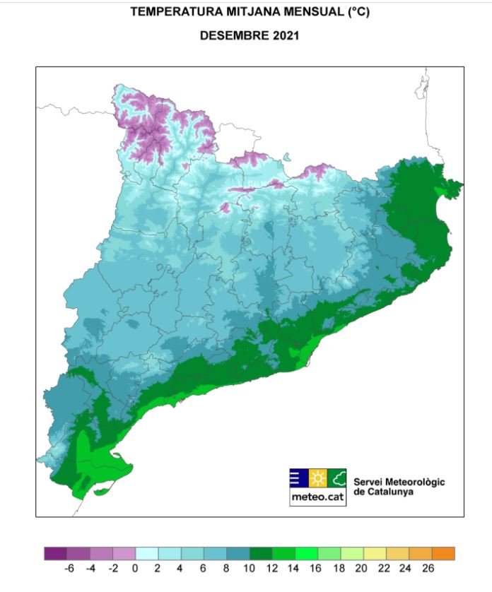 temperatura desembre