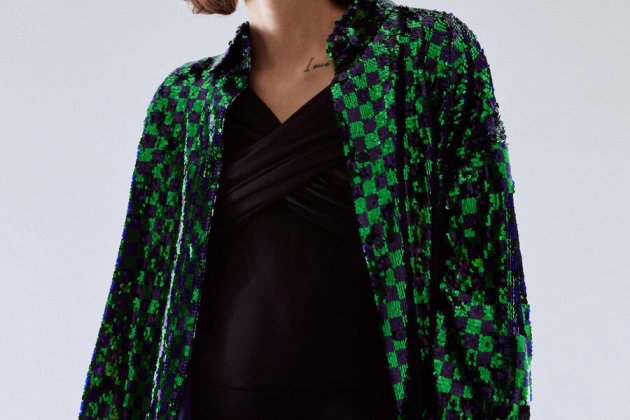 Sobrecamisa de cuadros y lentejuelas3
