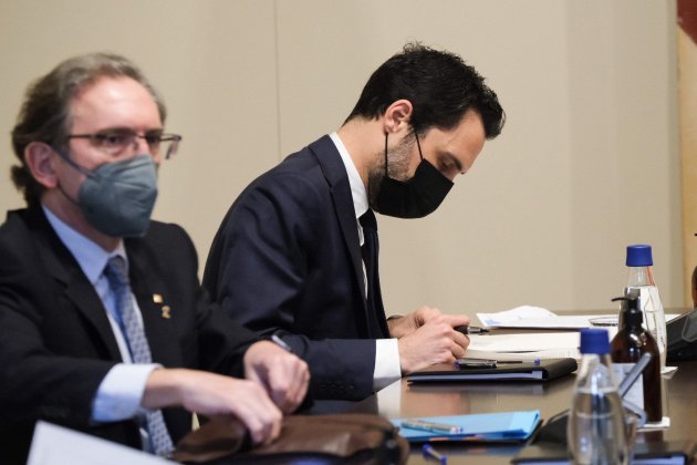 Roger Torrent  en la reunion del Consell Executiu / Carlos Baglietto