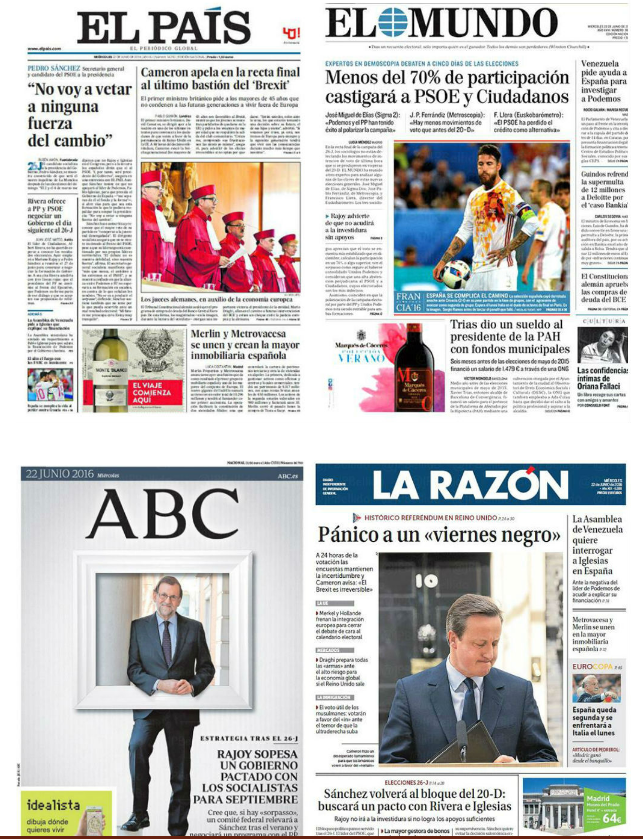 La premsa de Madrid ignora el cas