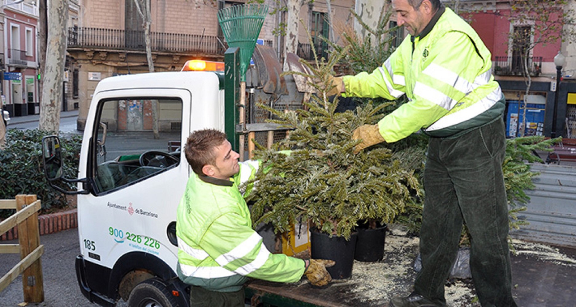 Navidad ya es historia: estos son los 227 puntos de recogida de abetos en Barcelona