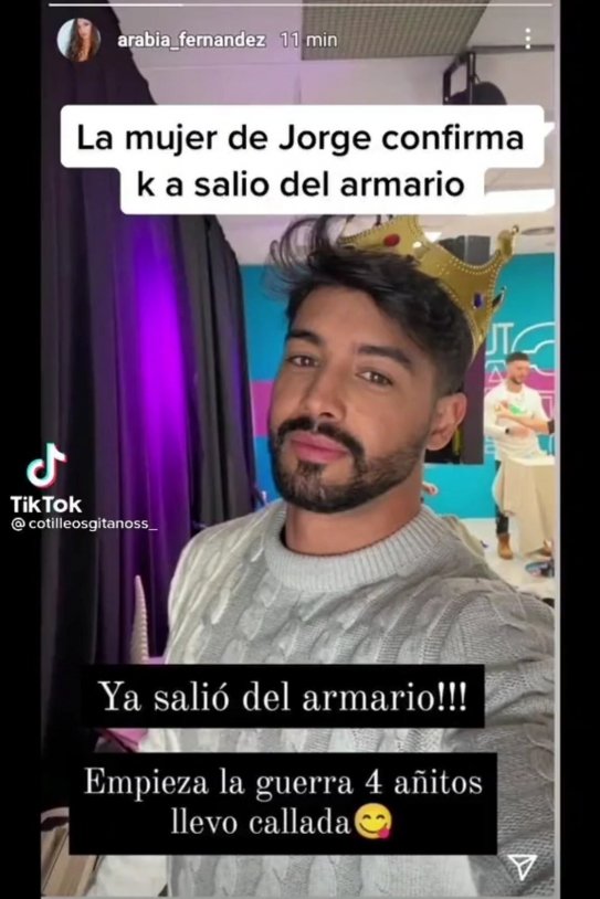 Arabia Fernández treu de l'armari a jorge González / Instagram