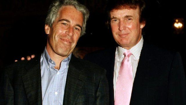 Jeffrey Epstein y Donald Trump