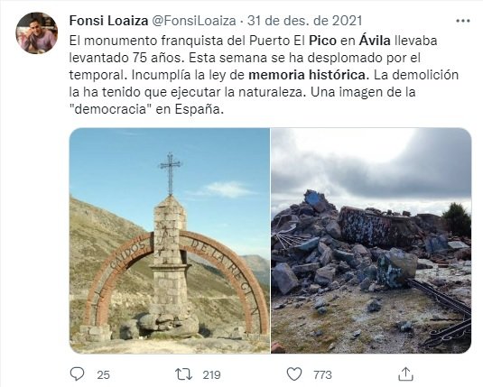 tuit pico monumento franquista
