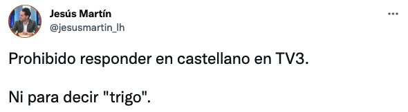 Jesús Martín de Ciudadanos contra concurso TV3 miedo castellano TV3