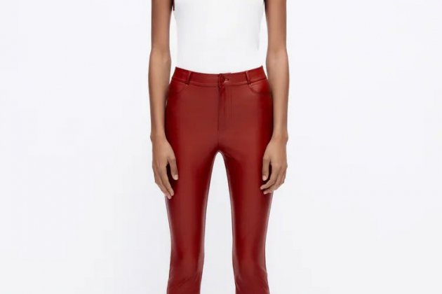 Leggings efecte pell de Zara1