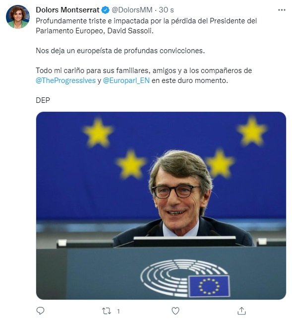 TUIT dolors montserrat muerte sassoli