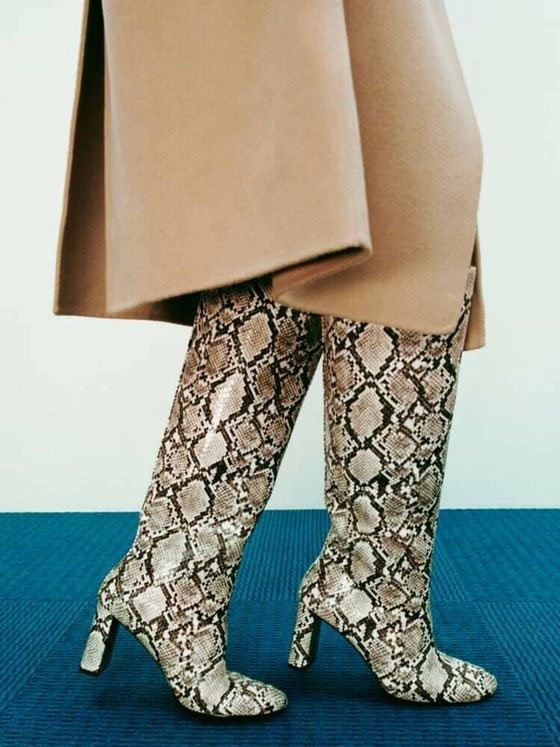 Botas animal print de Zara